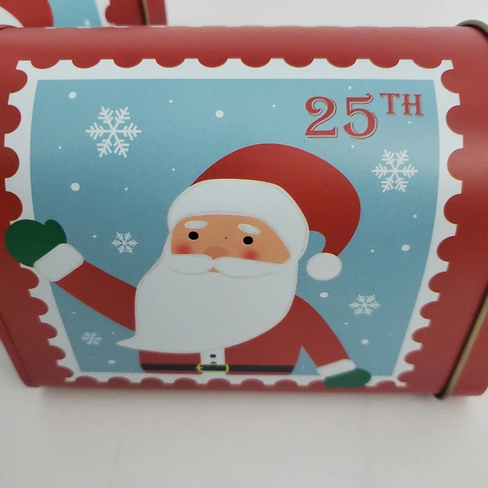Christmas Santa Tin Mail Box Set